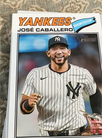 2026 Topps Heritage #328 José Caballero — front