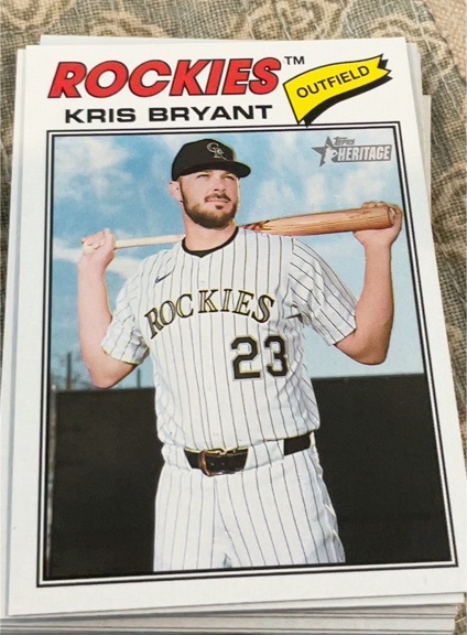2026 Topps Heritage #22 Kris Bryant — front