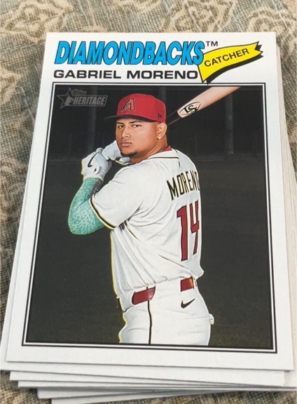 2026 Topps Heritage #361 Gabriel Moreno — front