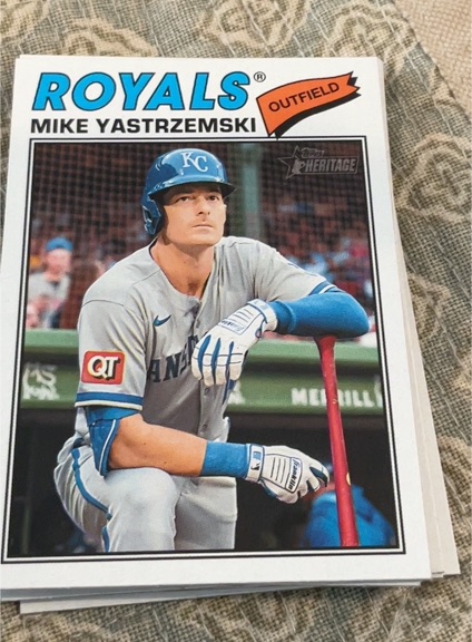 2026 Topps Heritage #63 Mike Yastrzemski — front