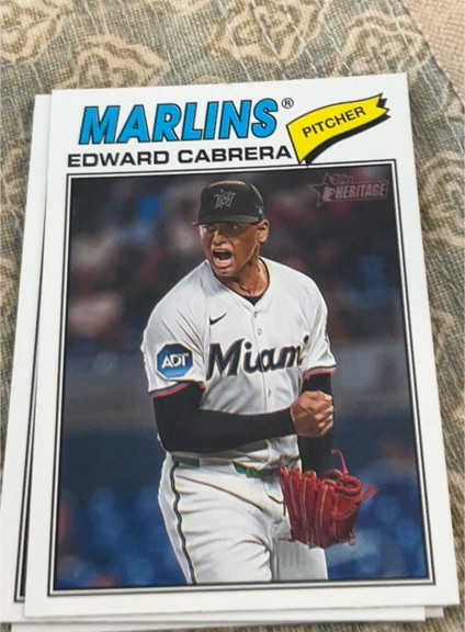 2026 Topps Heritage #169 Edward Cabrera — front