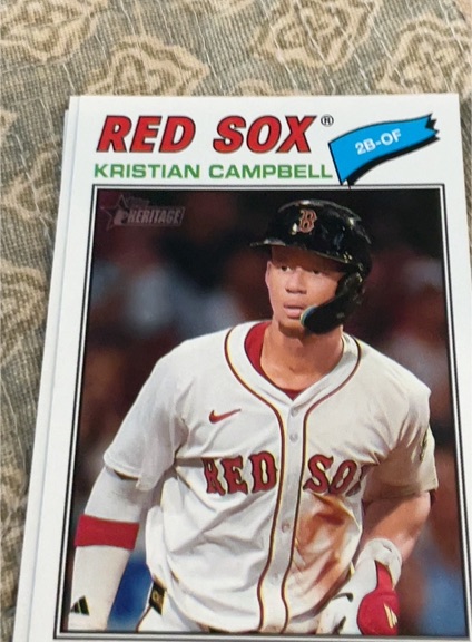 2026 Topps Heritage #367 Kristian Campbell — front
