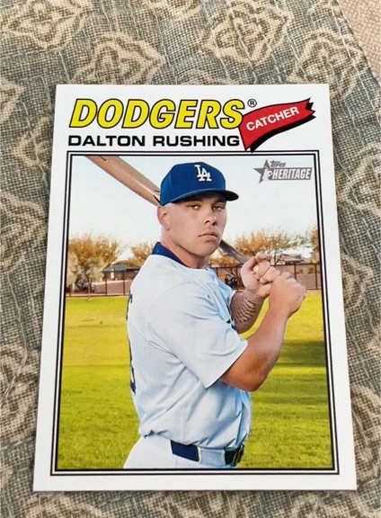 2026 Topps Heritage #246 Dalton Rushing — front