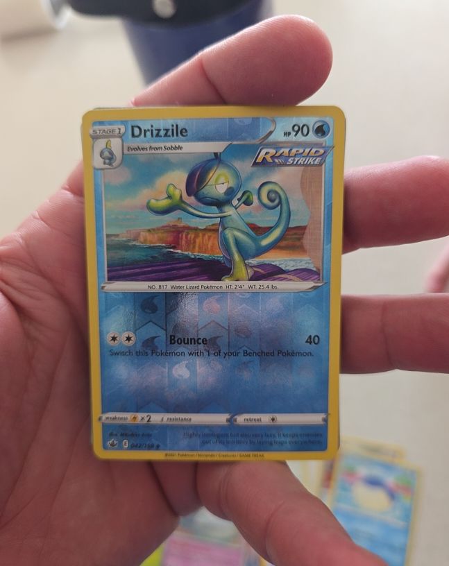 2021 Pokémon TCG Chilling Reign #042 Drizzile — front