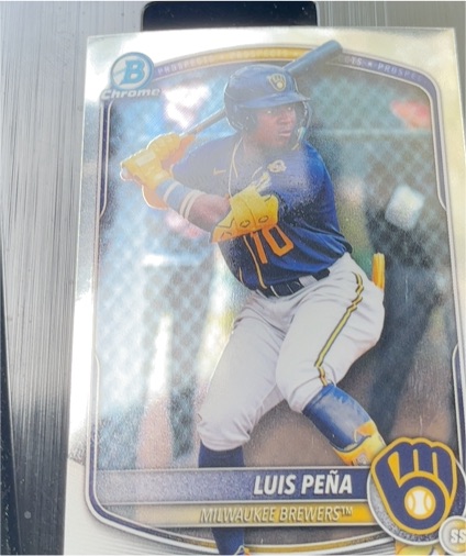 2025 Bowman Chrome #BCP-239 Luis Peña — front