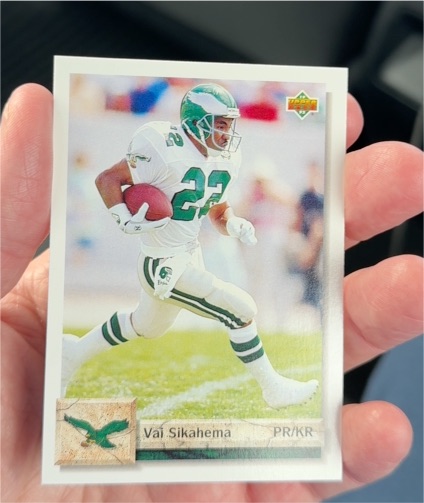 1992 Upper Deck #543 Vai Sikahema Philadelphia Eagles — front