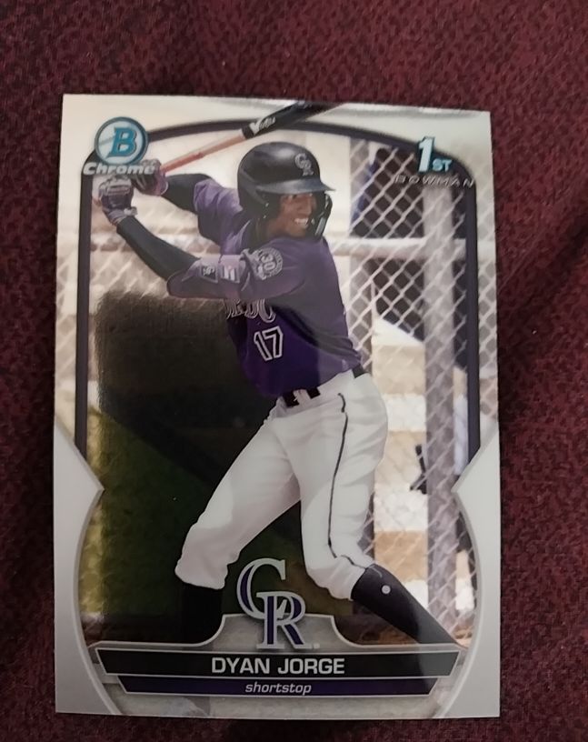 2023 Bowman Chrome #BCP-22 Dyan Jorge — front