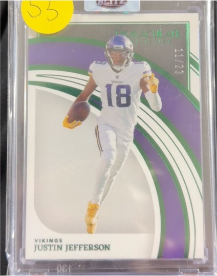 2024 Panini Immaculate #19 Justin Jefferson — front