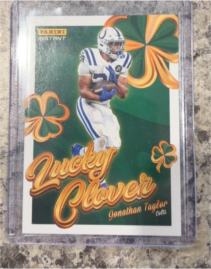 2025 Panini Instant #6 Jonathan Taylor Lucky Clover — front