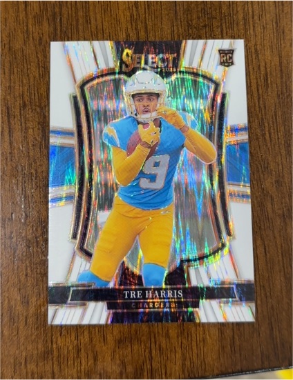 2025 Panini Select #101 Tre Harris Rookie White Shock Prizm — front
