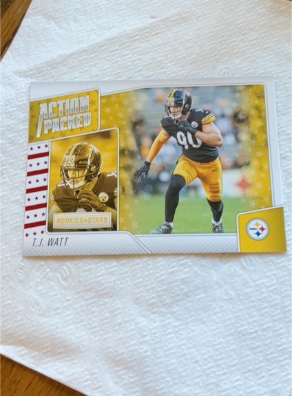 2020 Panini Rookies & Stars Action Packed #25 T.J. Watt — front