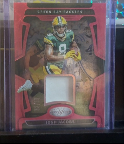 2025 Panini Certified Josh Jacobs #unknown — front