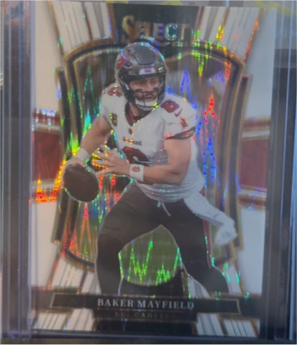 2025 Panini Select Premier Level Prizm #137 Baker Mayfield — front