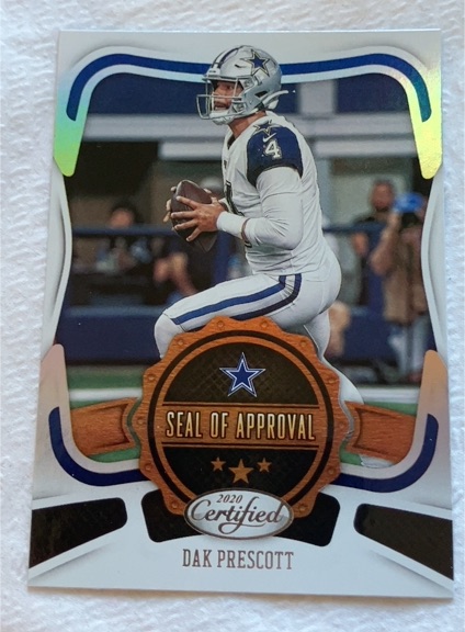 2020 Panini Certified #SA-DP Dak Prescott Seal of Approval — front