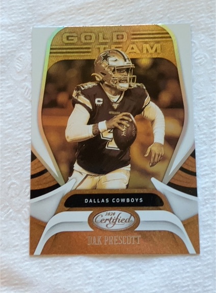 2020 Panini Certified Gold Team #GT-DP Dak Prescott — front