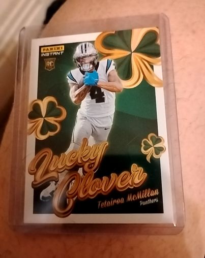 2025 Panini Instant Lucky Clover #17 Tetairoa McMillan — front