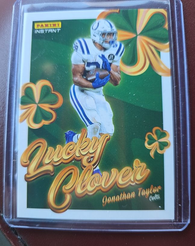 2025 Panini Instant #6 Jonathan Taylor Lucky Clover — front