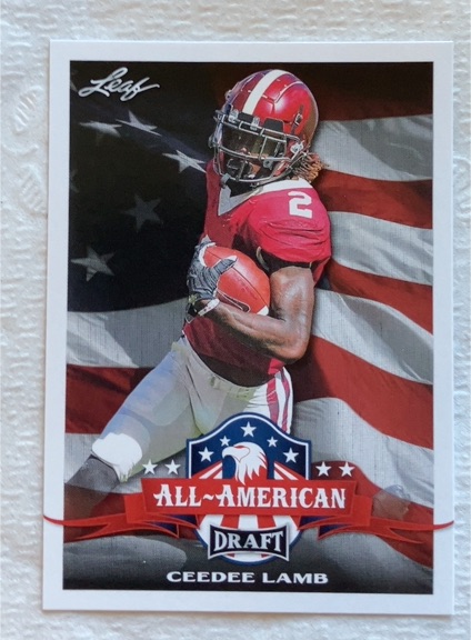 2020 Leaf Draft All-American #66 CeeDee Lamb — front