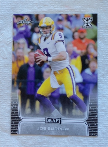 2020 Leaf Draft #1 Joe Burrow — front