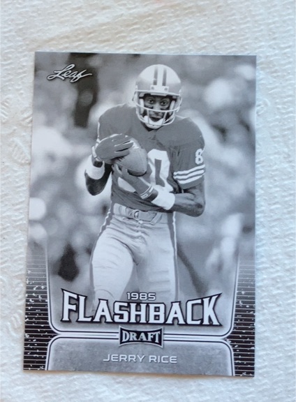 2020 Leaf Draft #99 Jerry Rice 1985 Flashback — front