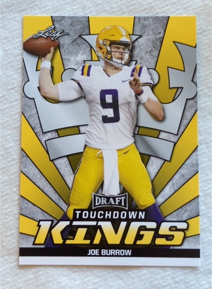 2020 Leaf Draft Touchdown Kings #85 Joe Burrow — front