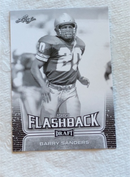 2020 Leaf Draft 1989 Flashback #96 Barry Sanders — front