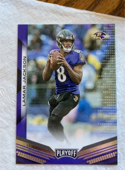 2019 Panini Playoff #25 Lamar Jackson — front