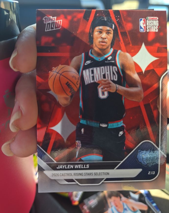 2026 Topps Now #RS6 Jaylen Wells — front