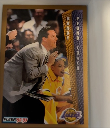1992-93 Fleer #110 Randy Pfund — front
