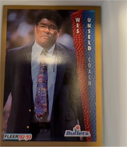 1992-93 Fleer #236 Wes Unseld Washington Bullets Coach — front