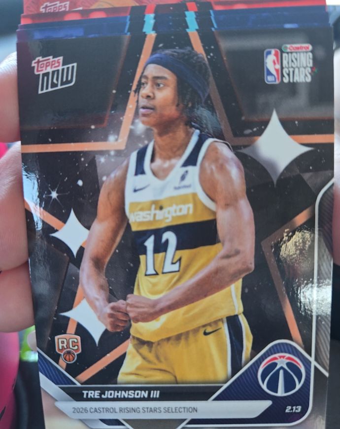 2026 Topps Now #RS11 Tre Johnson III — front