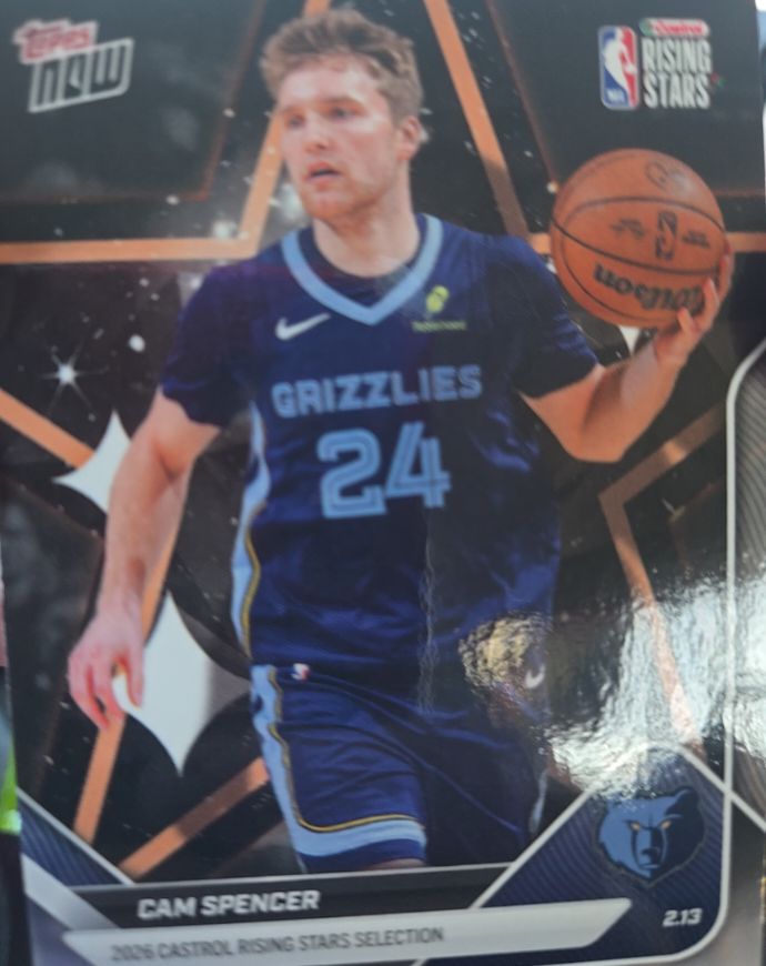 2026 Topps NOW Rising Stars #14 Cam Spencer — front