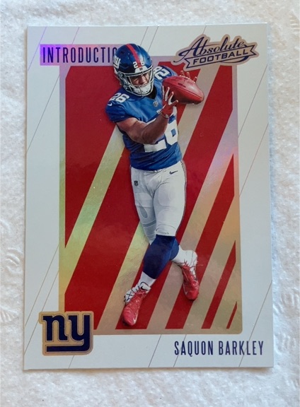 2018 Panini Absolute Introductions #IN-SB Saquon Barkley — front