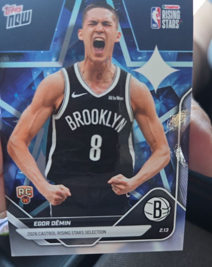 2026 Topps Now #RS18 Egor Demin — front