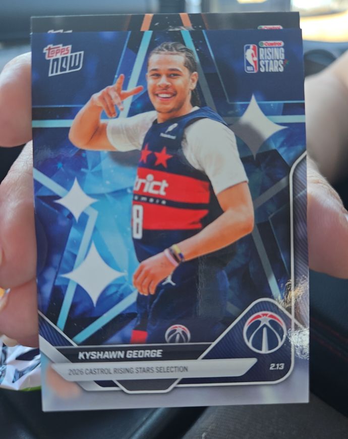 2026 Topps Now #RS21 Kyshawn George — front