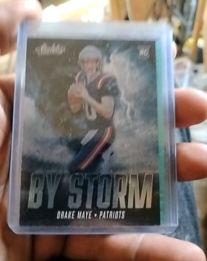 2024 Panini Absolute By Storm #BS-DME Drake Maye — front
