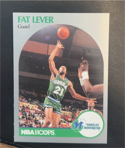 1990 NBA Hoops #408 Fat Lever — front