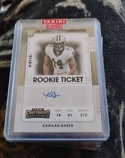 2021 Panini Contenders #258 Kawaan Baker Rookie Ticket — front