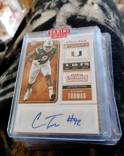 2018 Panini Contenders Draft Picks #257 Chad Thomas — front