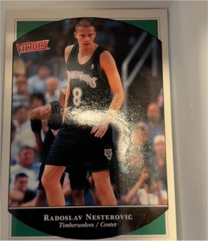 2000-01 Upper Deck Victory #127 Radoslav Nesterovic — front