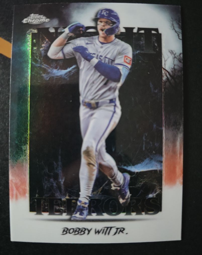 2025 Topps Chrome Update Series Night Terrors #NT-4 Bobby Witt Jr. — front