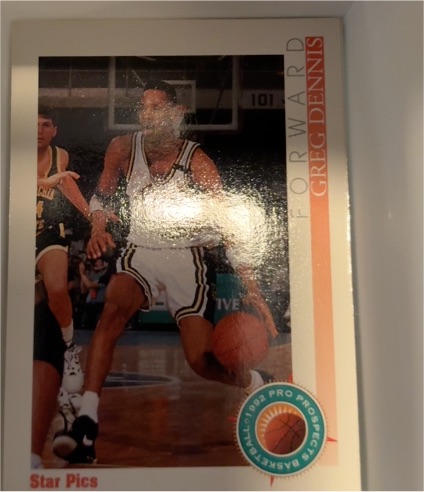 1992 Star Pics #66 Greg Dennis — front