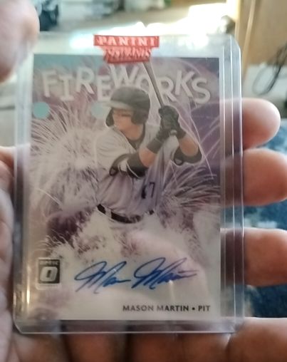 2020 Panini Donruss Optic #FS-MM Mason Martin Fireworks Auto — front
