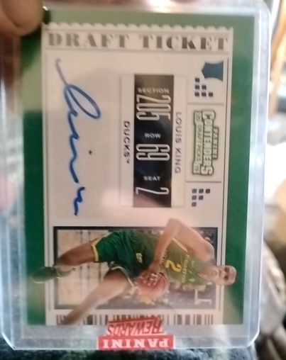 2019 Panini Contenders Draft Picks College Ticket Louis King #122 — front
