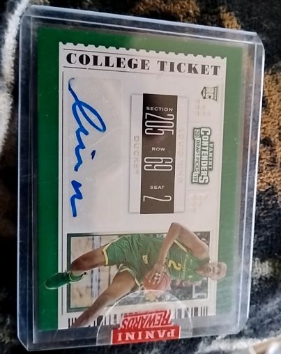 2019-20 Panini Contenders Draft Picks College Ticket #122 Louis King — front