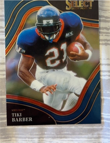 2022 Panini Select Draft Picks #190 Tiki Barber Virginia Cavaliers — front