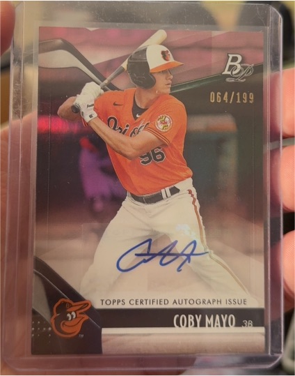 2021 Topps Bowman Platinum #TOP-81 Coby Mayo — front