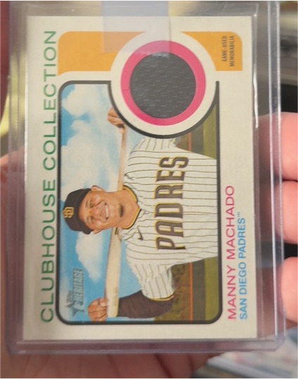 2022 Topps Heritage Clubhouse Collection #CC-MMO Manny Machado — front