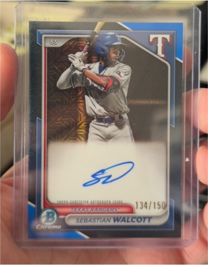 2024 Bowman Chrome #BMA-SW Sebastian Walcott — front