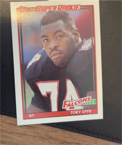 1991 Topps #586 Tory Epps — front